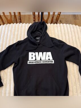 BWA Black Logo Hooded Sweater -